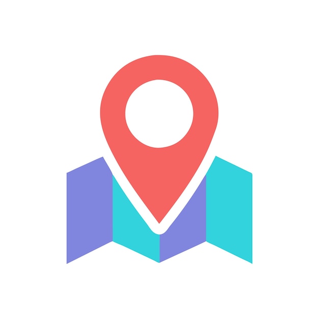 Vector de contacto de icono de ubicación del mapa para sitios web de interfaz de usuario y aplicaciones móviles