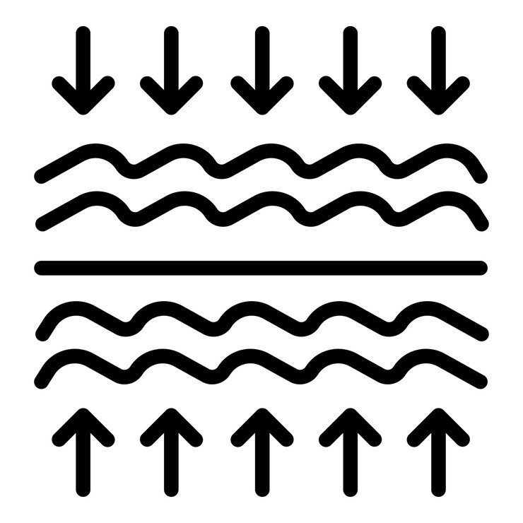 Vector vector de contorno del icono de acción del colágeno de la edad gel facial piel médica