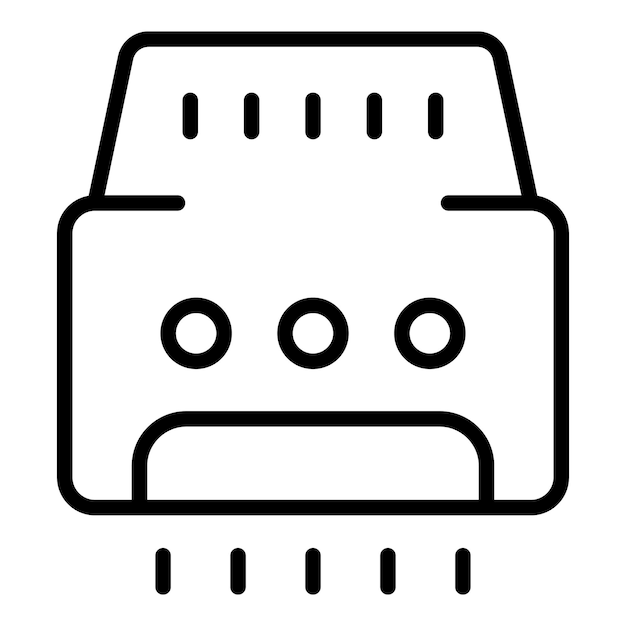 Vector de contorno de icono de aire seco rápido Secador de manos Secador de baño