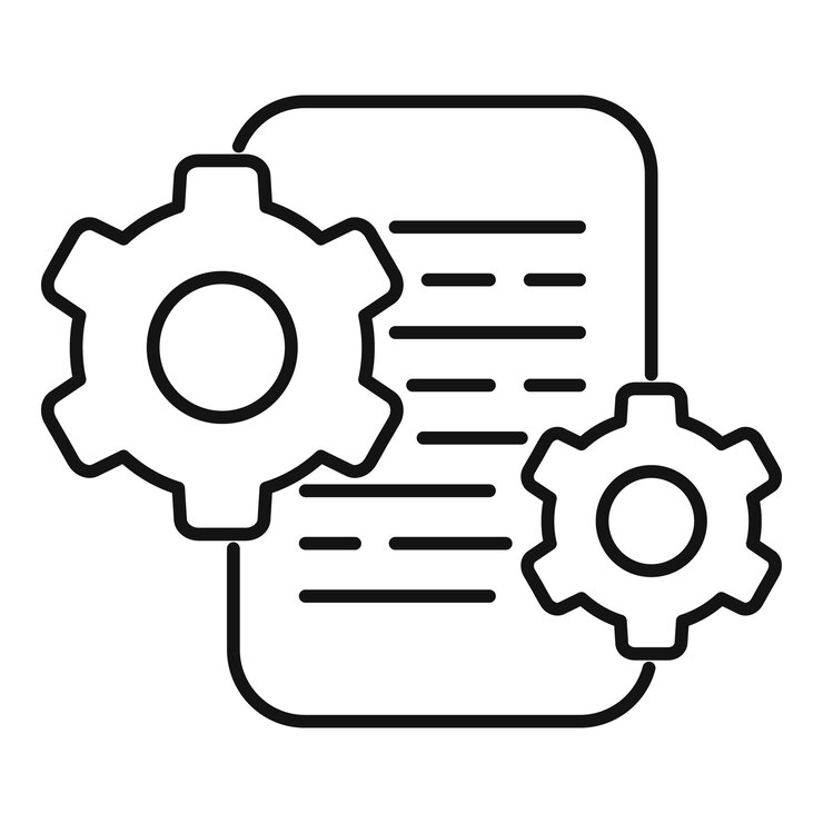Vector vector de contorno de icono aleatorio de tamaño de potencia móvil dual
