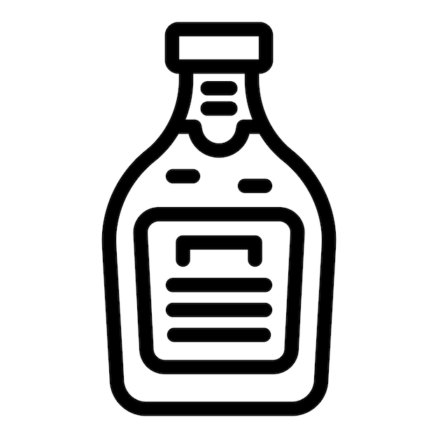Vector vector de contorno del icono de la botella de vino de israel gente de viajes