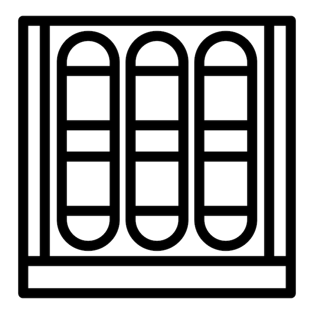 Vector de contorno del icono de la caja de cigarros El humo del cigarrillo La salud de la pipa