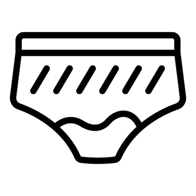 Vector de contorno del icono del ciclo menstrual Contracepción oral femenina