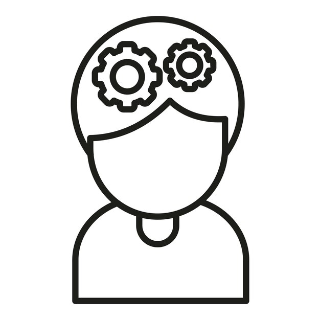 Vector de contorno de icono de cliente Revisión de estrellas Buen servicio