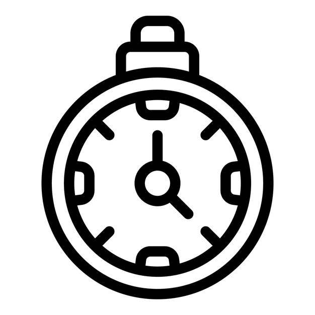 Vector de contorno del icono del cronómetro de taxi Centro urbano del pasajero