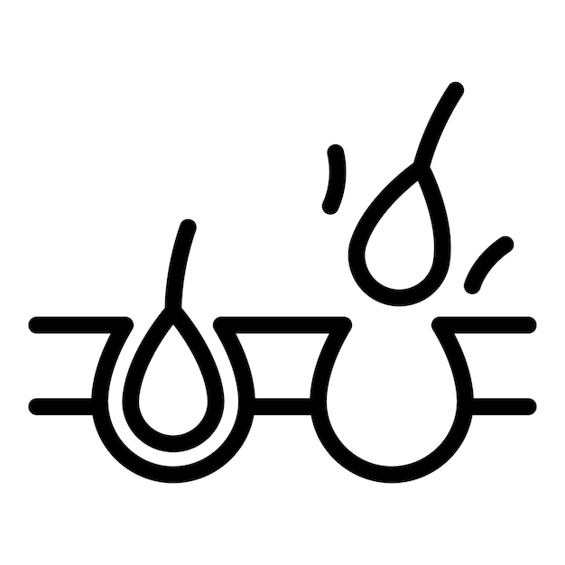 Vector de contorno del icono de depilación suave Crema de cera Vidrio de aroma