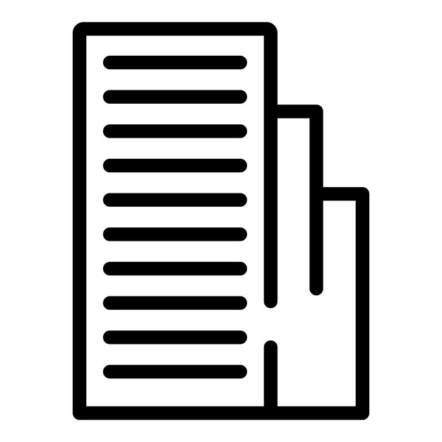 Vector de contorno de icono de edificio de la ciudad horizonte del país suizo