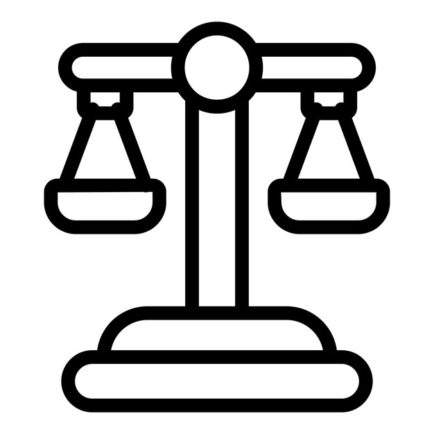 Vector de contorno de icono de equilibrio descendente La gente viaja Escapar de la naturaleza