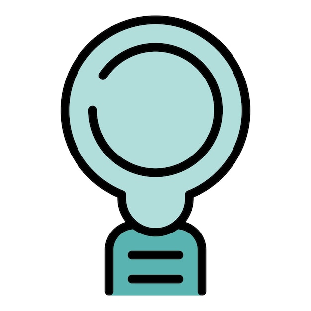 Vector de contorno de icono de flash de la empresa Tiempo de trabajo Color plano de la compañía del equipo