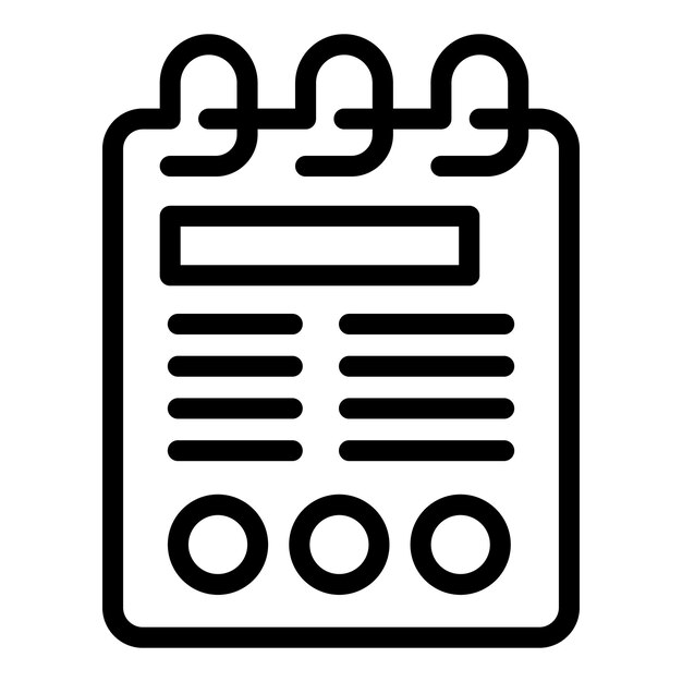 Vector de contorno de icono de información de apoyo de emergencia Asistencia de crisis urgente