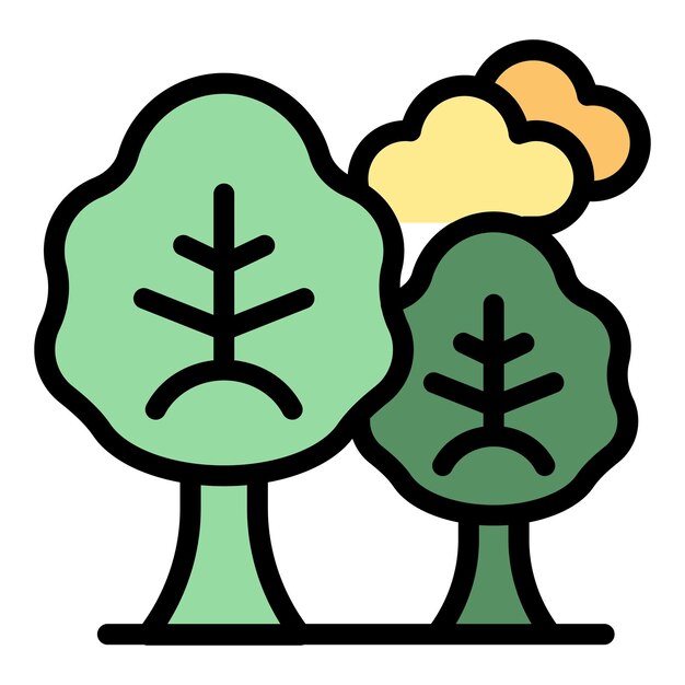 Vector de contorno del icono del juego de bosque de paintball Jugador deportivo Color plano de acción objetivo