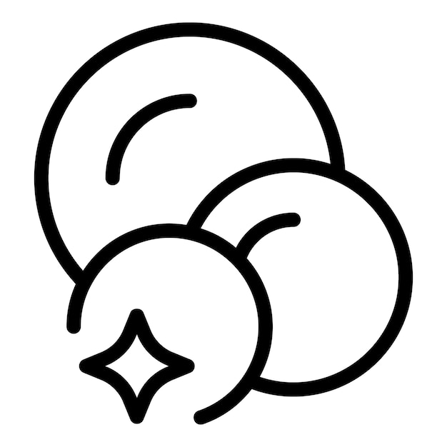 Vector de contorno del icono de lavado de platos Detergente líquido Producto de limpieza