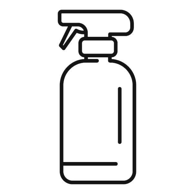Vector de contorno del icono de limpieza por pulverización Atomizador de mano