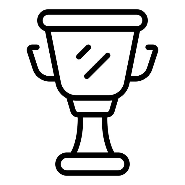 Vector de contorno del icono de la máquina de taza de oro Juego de casino Cofre de tragamonedas