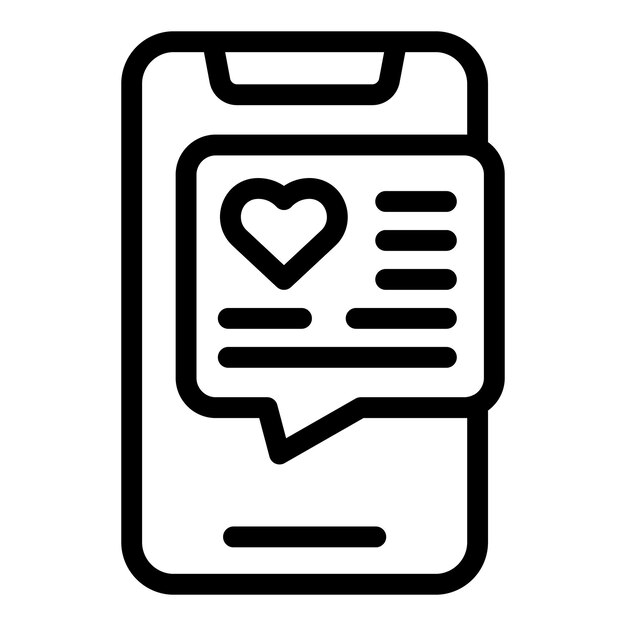Vector de contorno de icono de mensaje de chat diario Desayuno de sueño