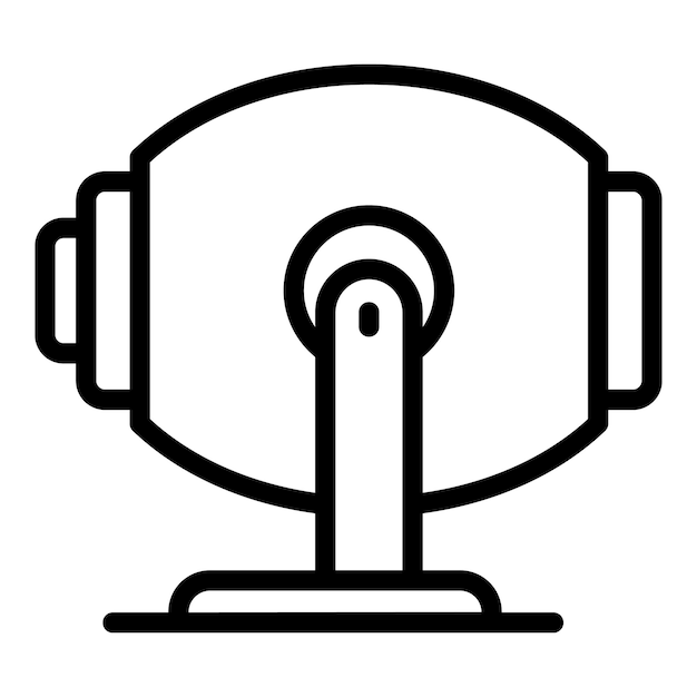 Vector de contorno del icono del mezclador de edificios Cemento de hormigón Mezcla de máquinas