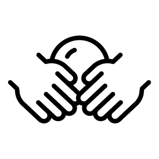 Vector de contorno de icono de motor fino para niños Habilidades de juego Discurso de juguete
