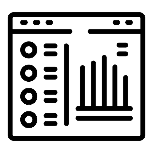 Vector de contorno de icono de negocio fracasado Crisis del mercado de puesta en marcha