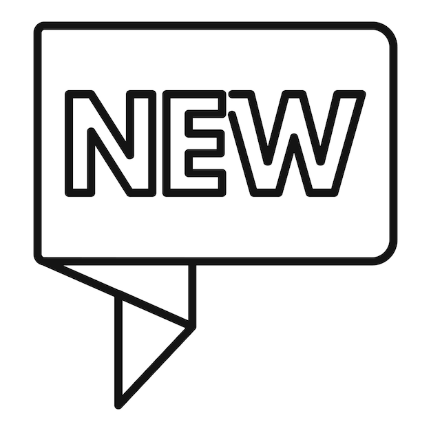 Vector de contorno de icono de oferta especial Etiqueta futura del acuerdo