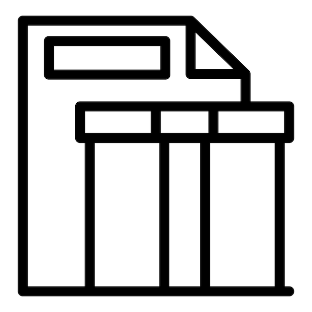 Vector de contorno de icono de pedido de paquetes Escribir en línea La gente reclama