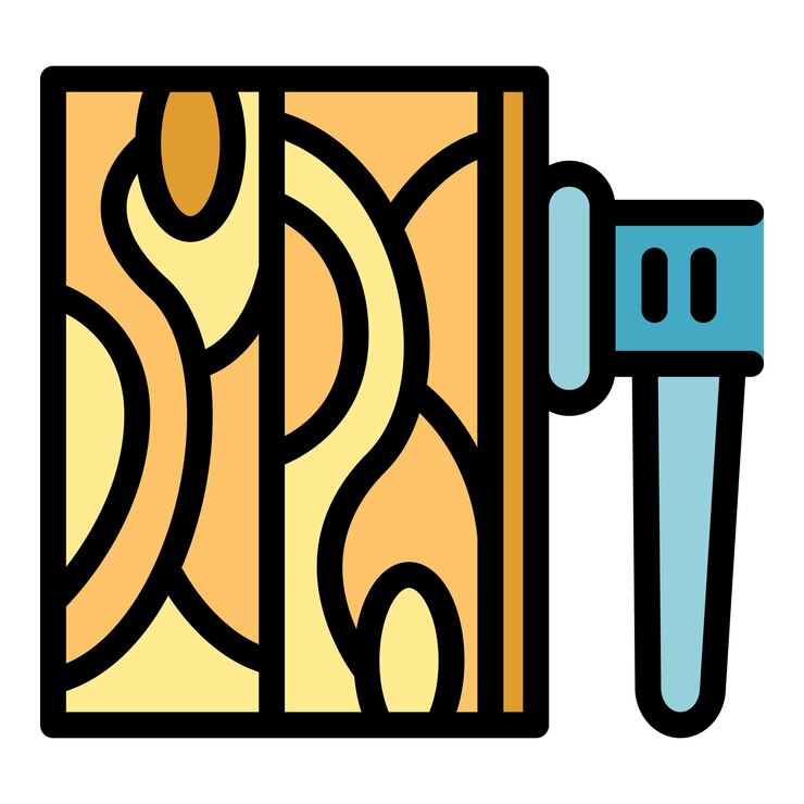 Vector vector de contorno del icono del piso de la alfombra la pared de la decoración el color de la puerta de la pared es plano