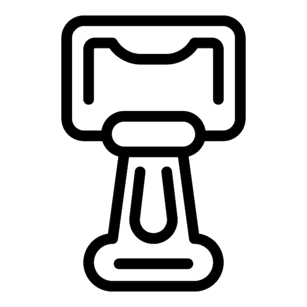 Vector de contorno del icono de producción de cerveza sin alcohol Proyecto de bebida de taberna