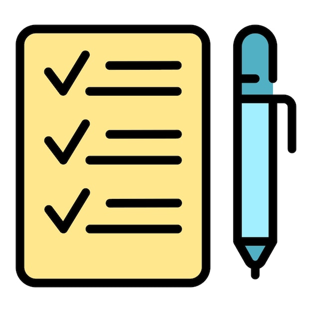 Vector de contorno de icono de promoción del portapapeles Mercadeo en línea Etiqueta de negocio color plano