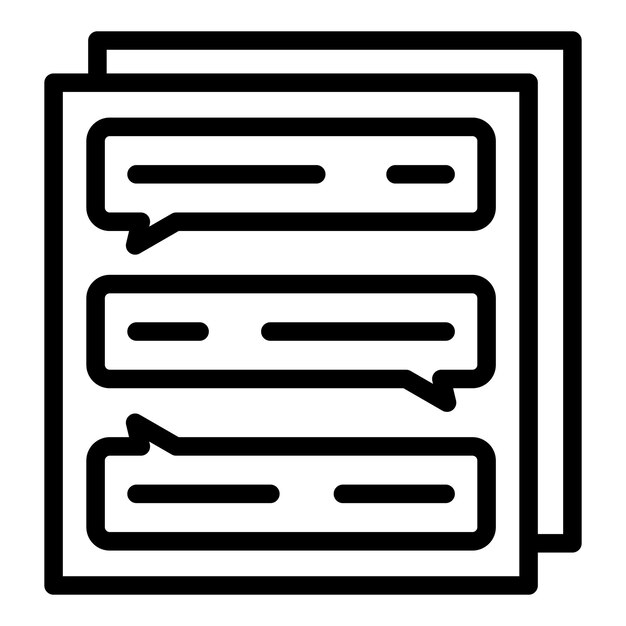 Vector de contorno de icono de publicación atractivo Smm cruza las redes sociales