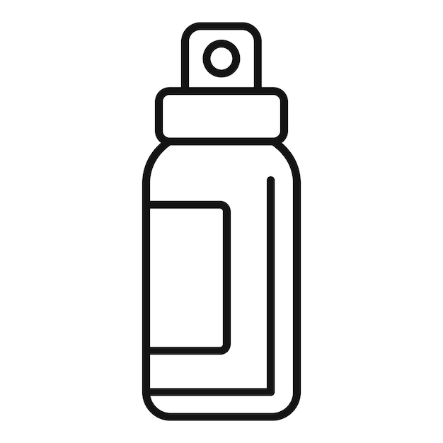 Vector de contorno del icono del pulverizador La boquilla de aire puede
