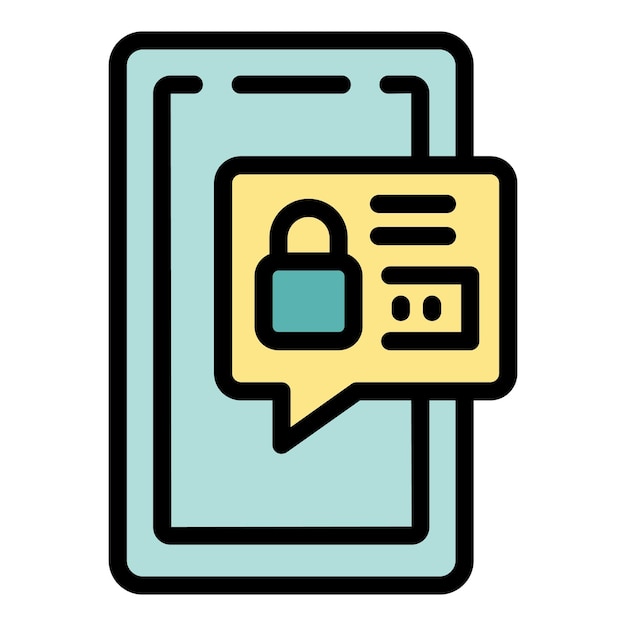 Vector de contorno del icono de registro en línea Formulario de registro Color plano de la cuenta de la computadora