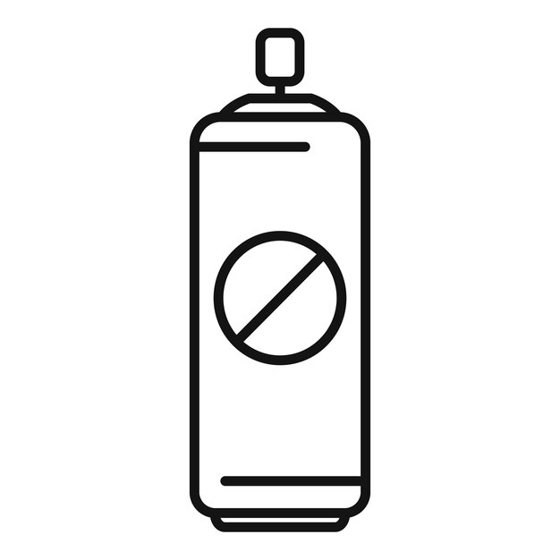 Vector de contorno del icono del rociador de errores Operación médica