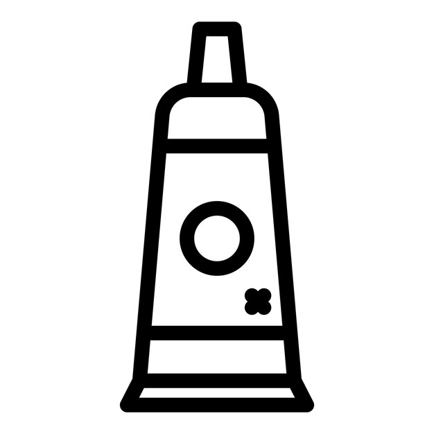 Vector de contorno de icono de tubo de comida Carne vegana Tofu de frijol