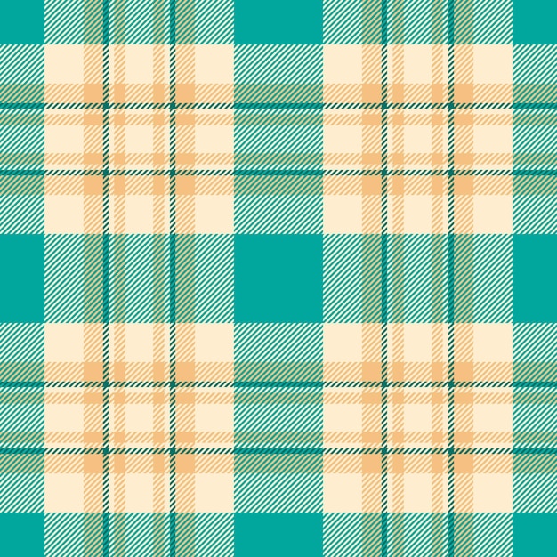 Vector de control de cuadros de textil de fondo sin costuras con una textura de tartan con patrón de tela