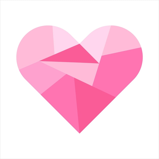 Vector corazón amor forma símbolo plantilla vector ilustración de corazones icono