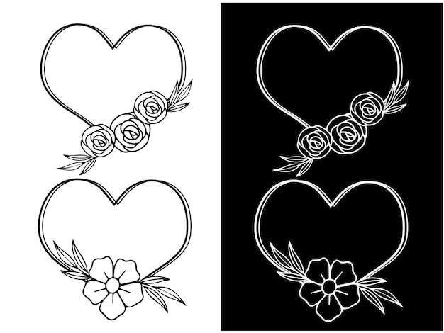 Vector de corazón dibujado a mano