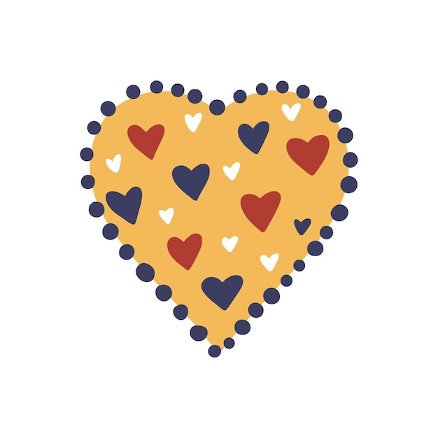 Vector de corazón de dibujos animados