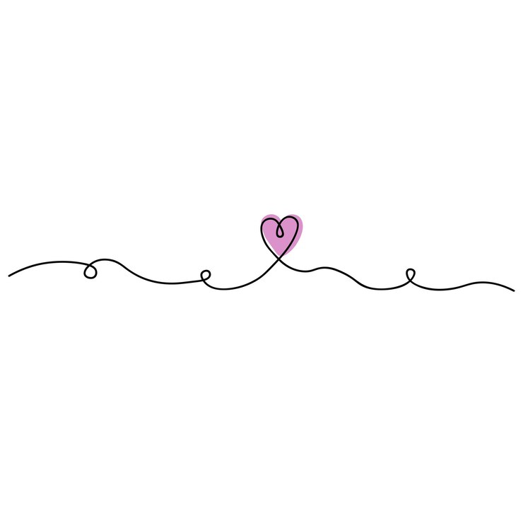 Vector vector de corazón de una línea, ilustración de corazón de color de amor, vector de una línea, vector de día de san valentín