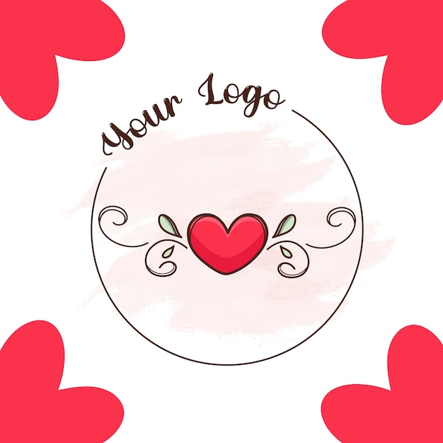 Vector del corazón del logotipo