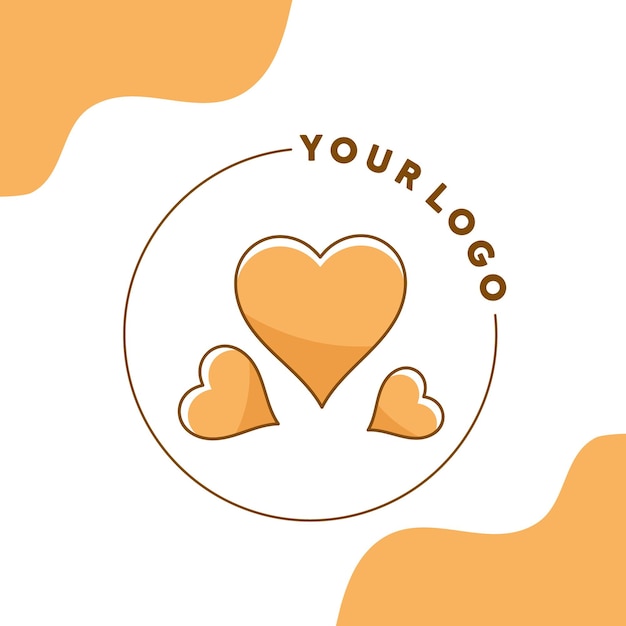 Vector del corazón del logotipo