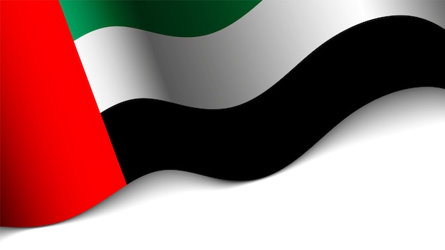 Vector Corazón patriótico con bandera de los Emiratos Árabes Unidos Un elemento de impacto para el uso que desea hacer de él