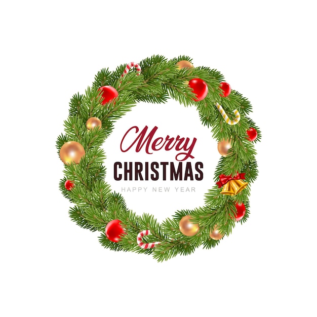 Vector de la corona de Navidad1
