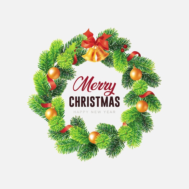 Vector de la corona de Navidad8