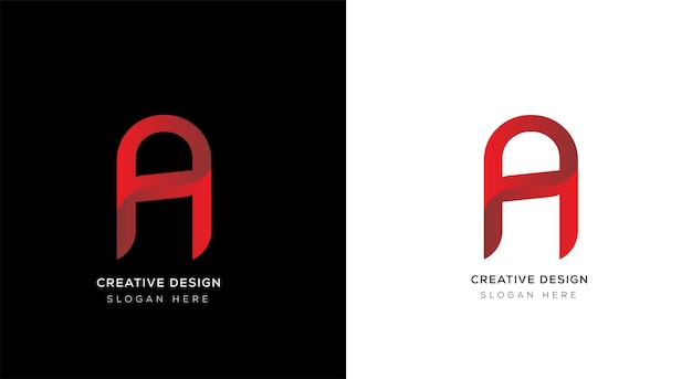 Vector corporativo de identidad de marca una plantilla de diseño de logotipo en blanco y negro