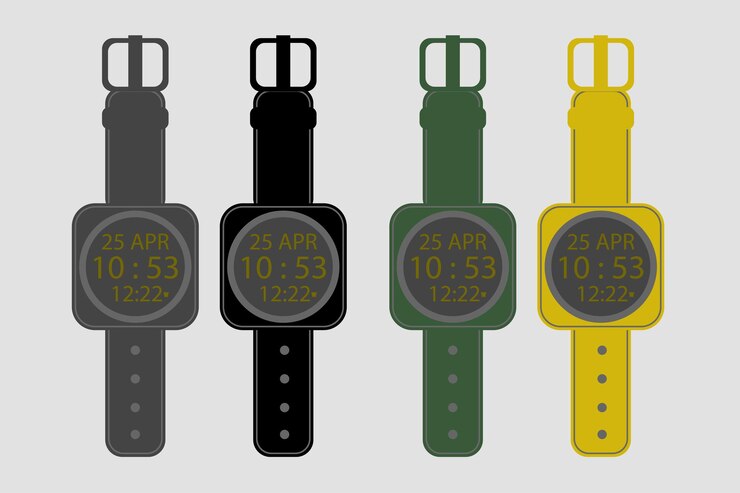 Vector vector de la correa del reloj inteligente