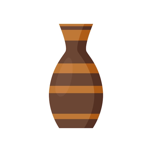 Vector de la cosecha de la olla de arcilla