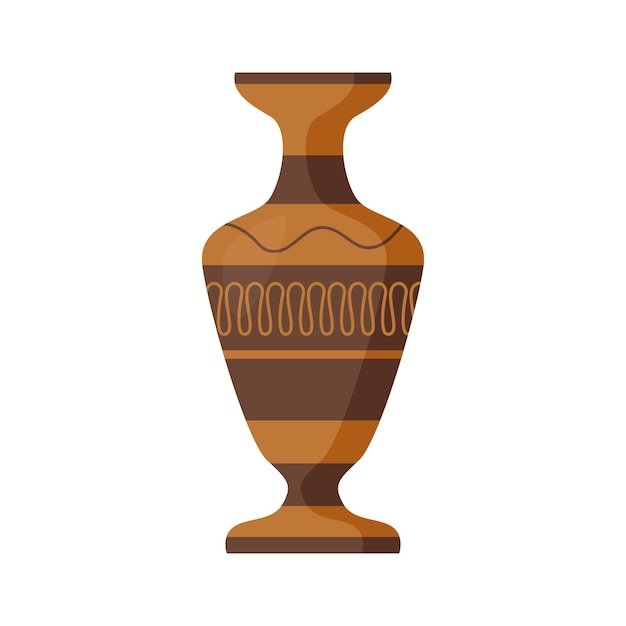 Vector de la cosecha de la olla de arcilla