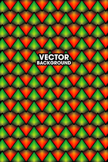 Vector sin costura fondo rojo y verde