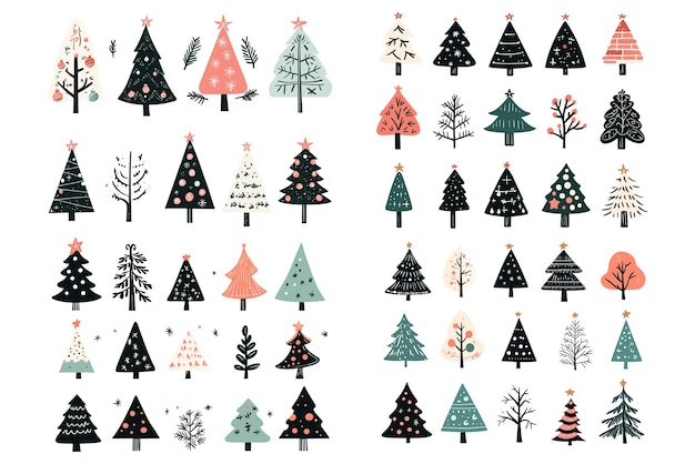 Vector creativo del árbol de Navidad