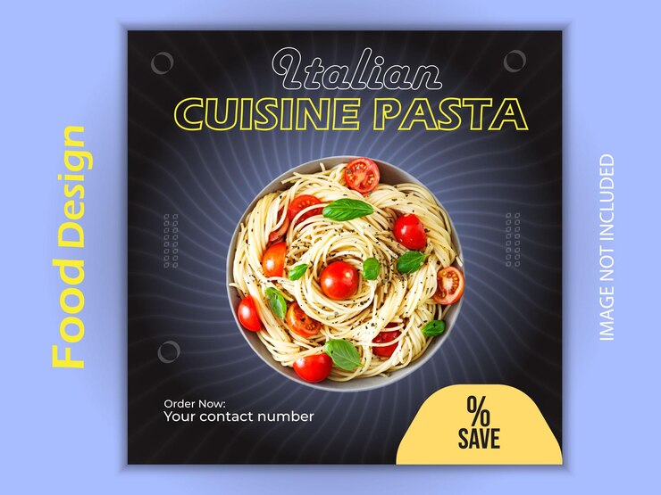 Vector creativo de comida de lujo promoción de redes sociales conjunto de plantillas de diseño de post de banner