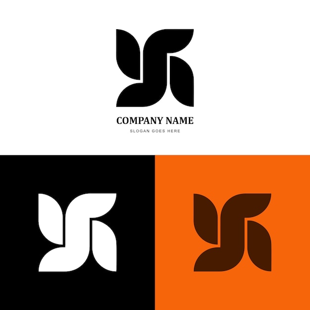 Vector creativo del diseño del logotipo de la letra X